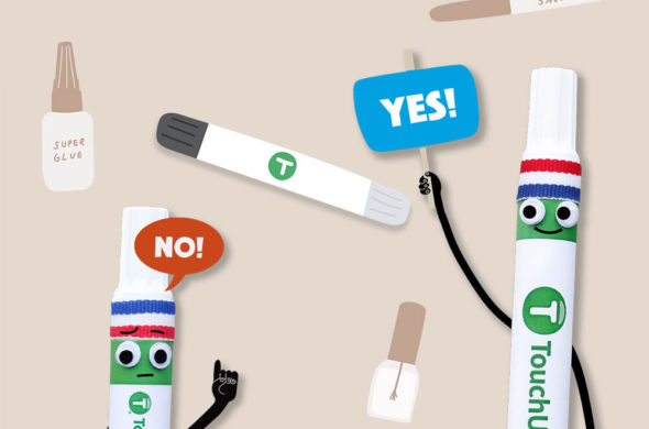A graphic art of TouchUpDirect paints