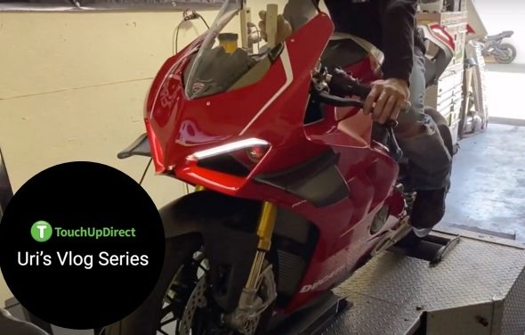 A snippet photo of Red Ducati Bike for TouchUpDirect Uri's Vlog Series