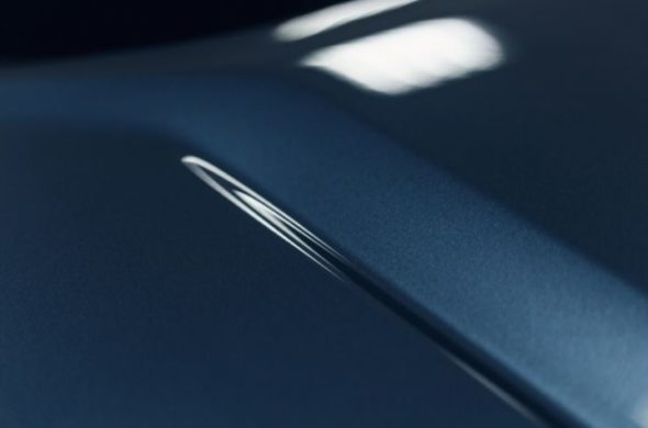 A glossy blue finish texture applied to a car