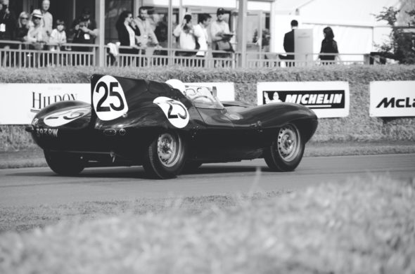 Black 1954 Jaguar D-Type Race Car