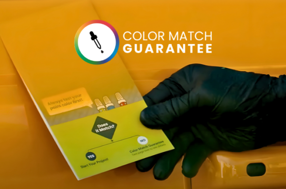 Color Match Guarantee - Test Card with Paint